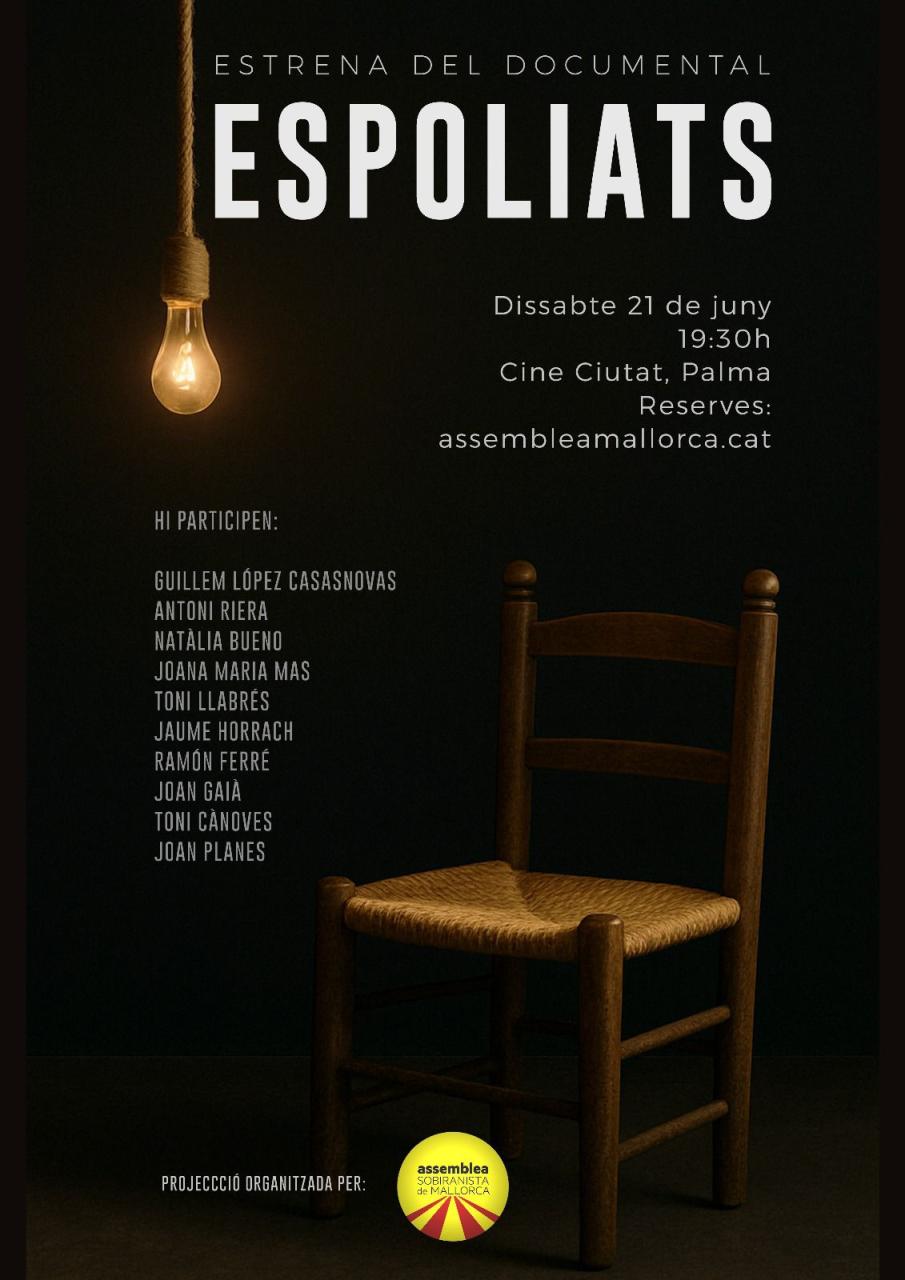 L'Assemblea Sobiranista estrena un documental sobre l'espoli fiscal