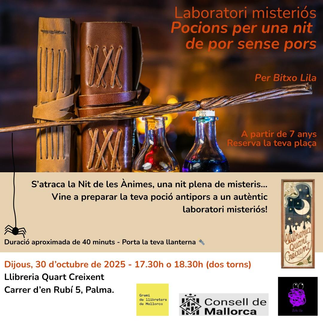 Quart Creixent es convertirà en un laboratori màgic per la Nit de les Ànimes