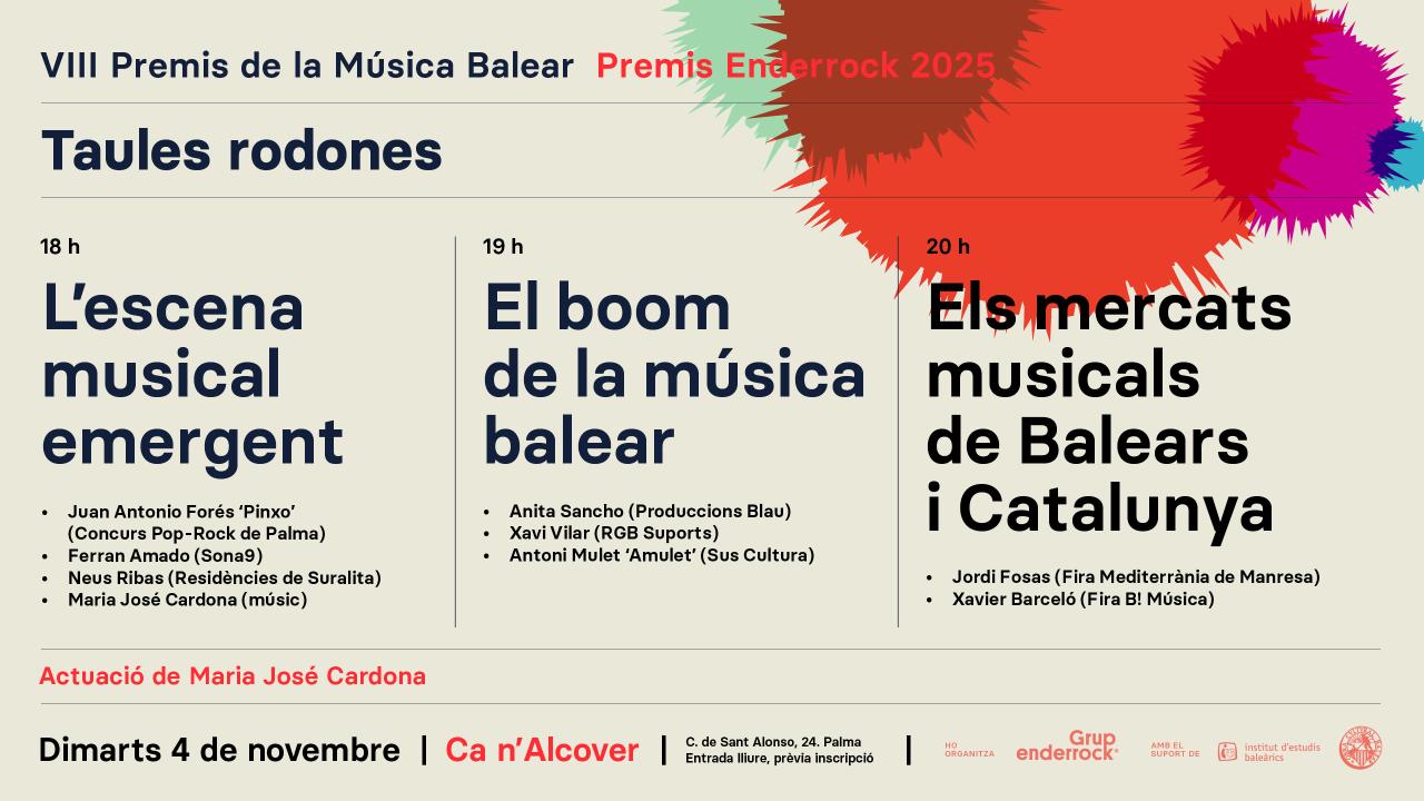 Enderrock organitza tres debats sobre l’escena musical de les Balears