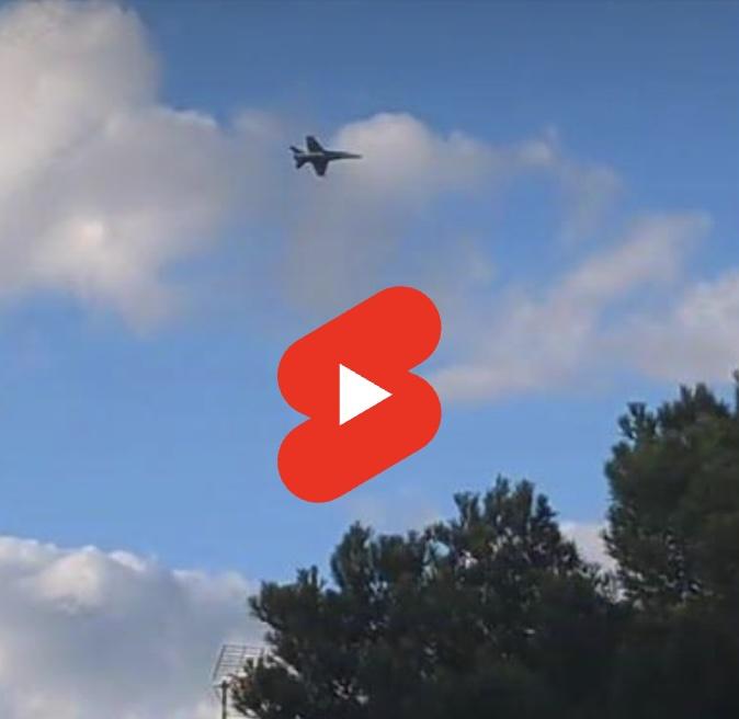 [VÍDEO] Top Gun a l’espanyola: un F-18 sobrevola Palma