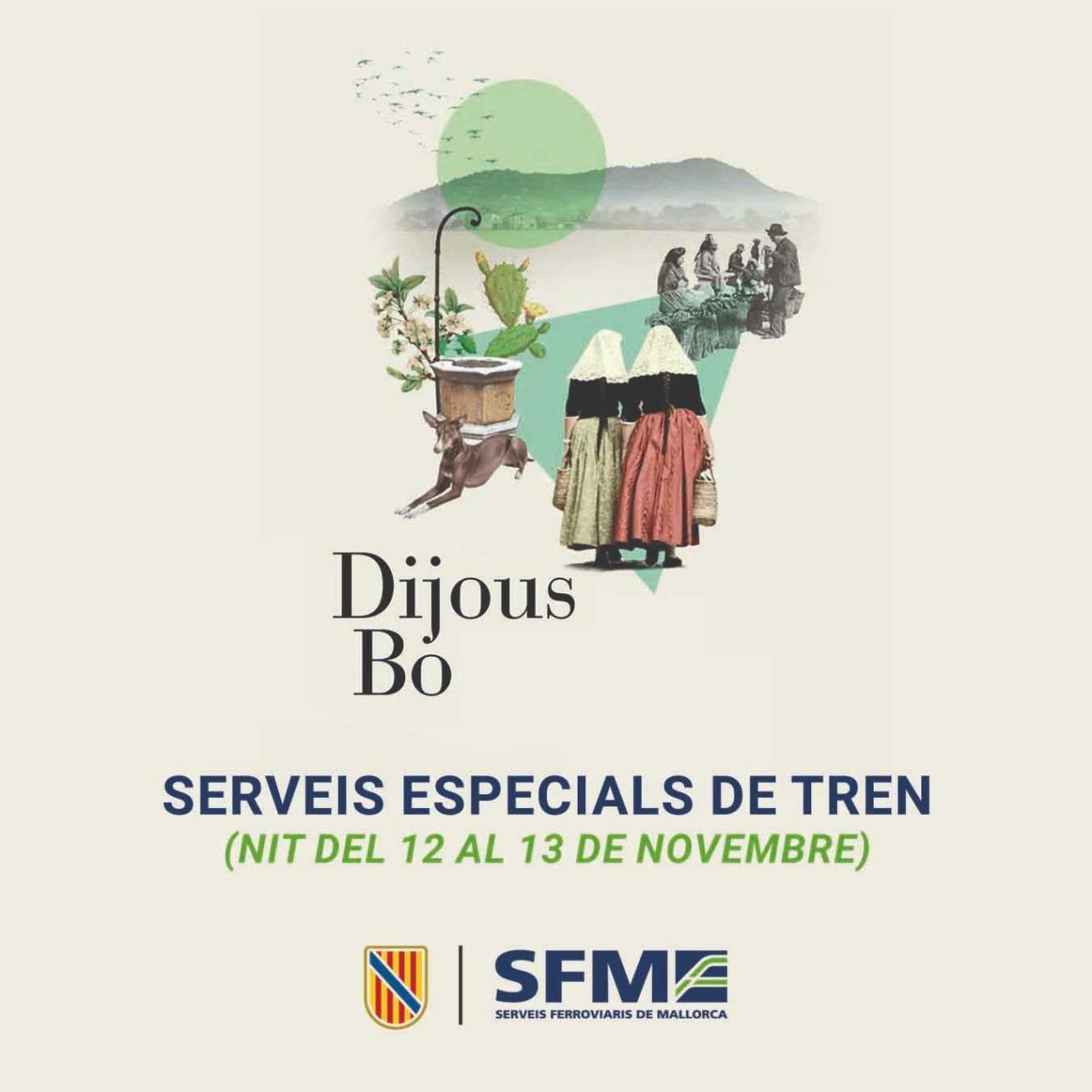 Serveis especials de tren per al Dimecres Bo