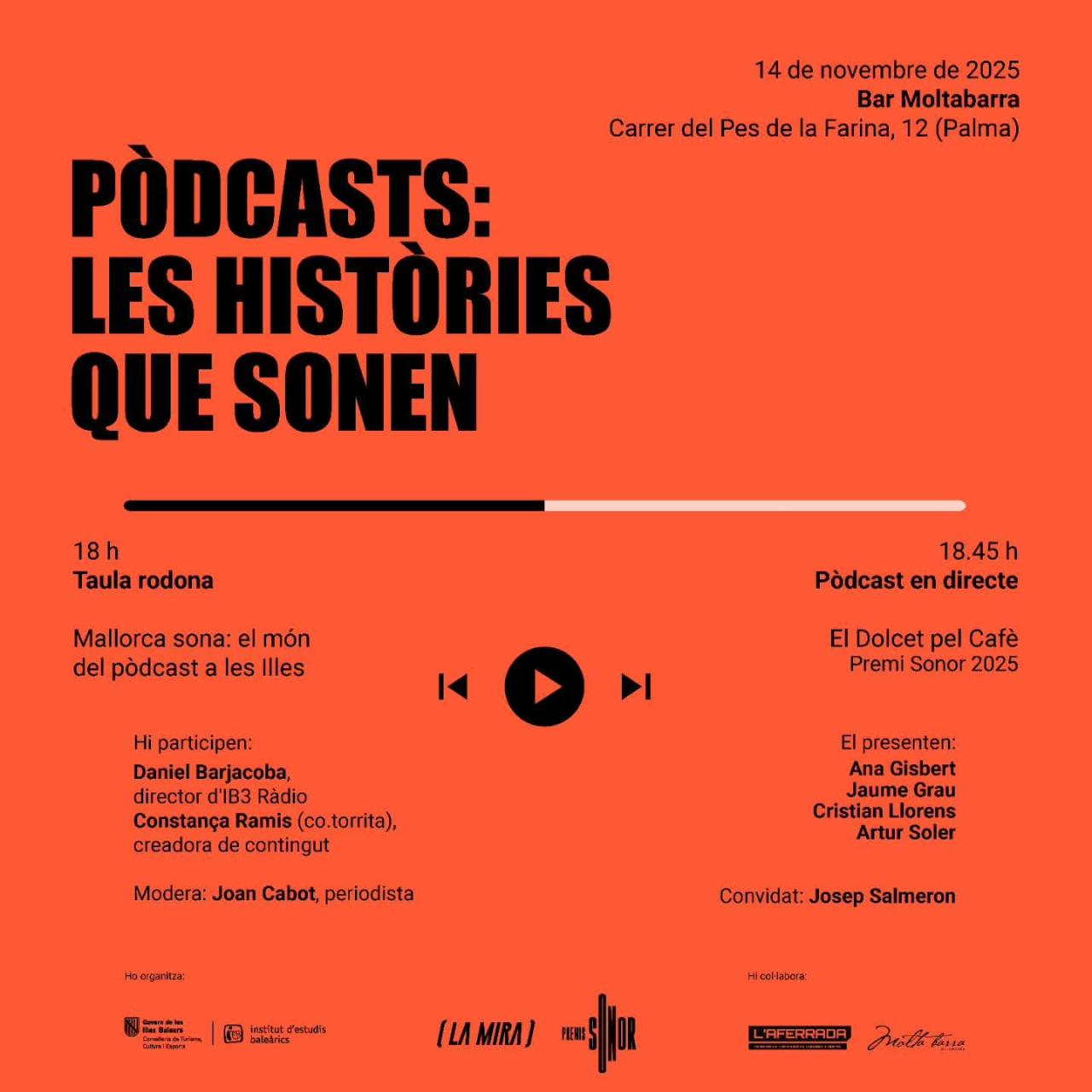 L’Institut d’Estudis Baleàrics i La Mira presenten una nova edició de ‘Pòdcasts: les històries que sonen’