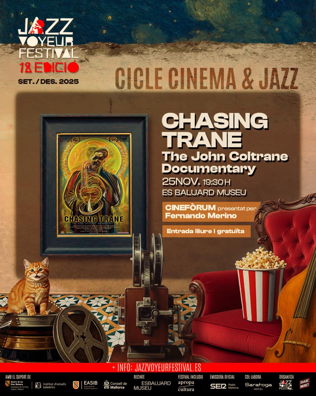 El Jazz Voyeur Festival presenta el cicle Cinema & Jazz amb projeccions a Es Baluard