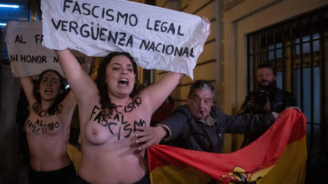 La Policia espanyola continua sense detenir l’agressor de les activistes de Femen