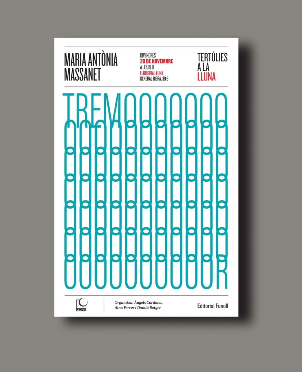 La llibreria Lluna acull la tertúlia poètica de novembre dedicada a ‘Tremor’ de M. Antònia Massanet