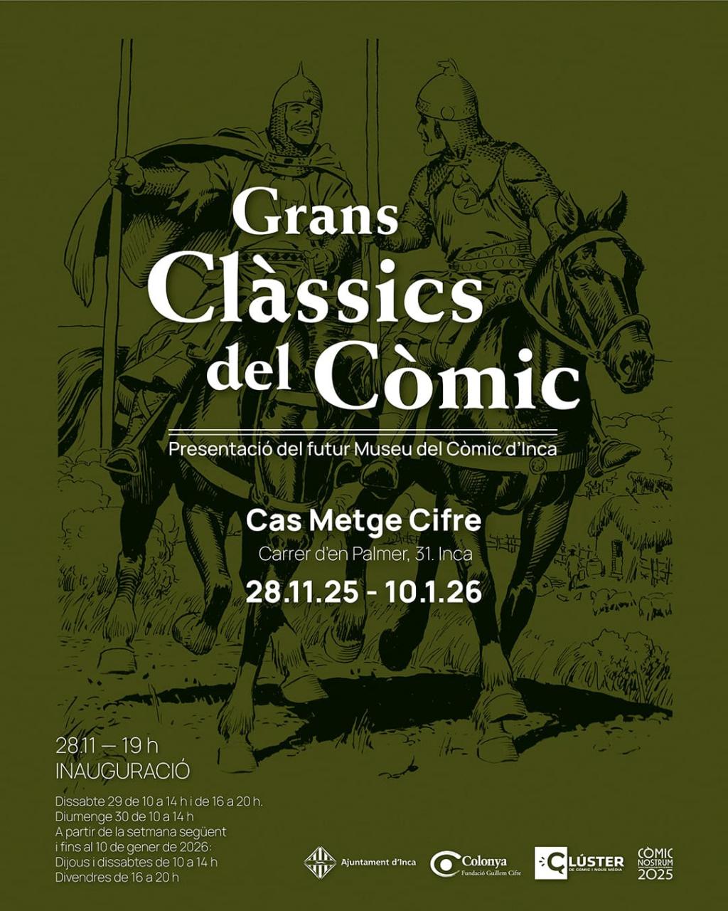 Inca presenta ‘Grans clàssics del Còmic’ i fa el primer pas cap al futur Museu del Còmic de Mallorca