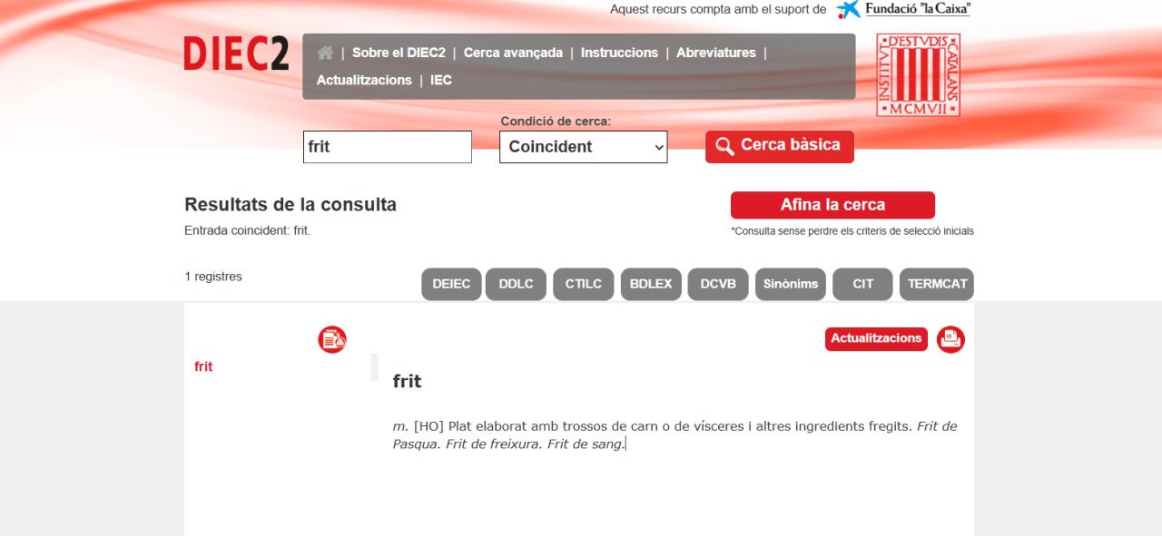 ‘Frit’, ‘antisistema’ i ‘fotracada’ formen part de les 117 paraules que s’han incorporat al DIEC