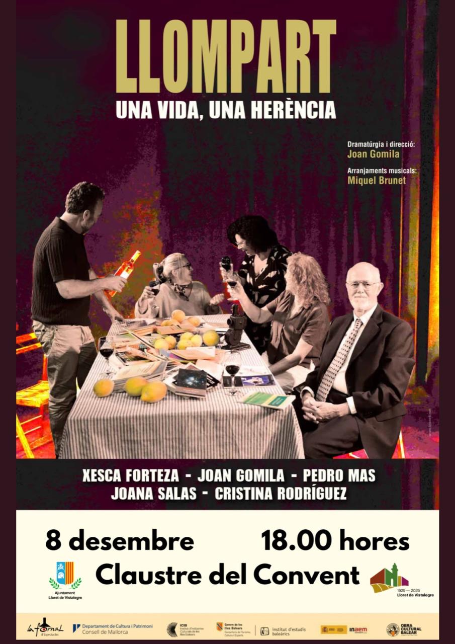 ‘Llompart, una vida, una herència’ i ‘Llompart 25. Els mots que m’han abocat al poble’, dos espectacles se sumen a l’apoteosi Llompart