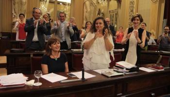 Francina Armengol un cop escollida presidenta.