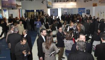 Una panoràmica del concorregut pavelló de les Illes Balears a la ITB de Berlín.