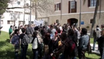 Els estudiats anaren després dels incidents al Rectorat.