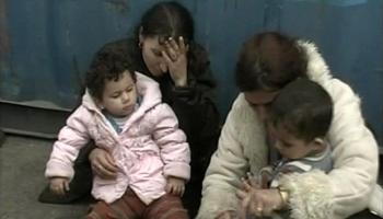 Les dones i nins es mostraven esgotats. Foto: REUTERS/Libya Television.