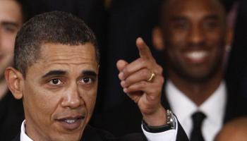 Si bé els protagonistes de la recepció eren els jugadors que guanyaren el darrer campionat, la bona química amb Obama ha destaca