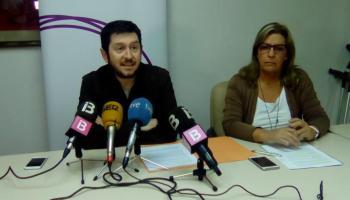 Alberto jarabo i Brígida Mora durant la roda de premsa d'aquest dijous.