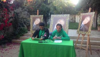 Iñaki Aicart i Guillem Barceló durant la roda de premsa d'aquest dijous a Can Alcover de Palma.