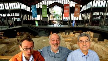 Imatge de la presentació a Barcelona de l'exposició La fi del Regne enmig del mar?