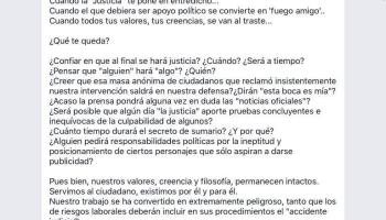 La carta oberta ha estat publicada a Facebook.