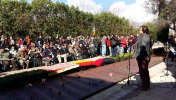 El nét d’Alexandre Jaume, Andreu Jaume, ha era l’encarregat de llegir el manifest.