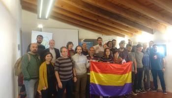 Imatge de l’assemblea d’Esquerra Unida.