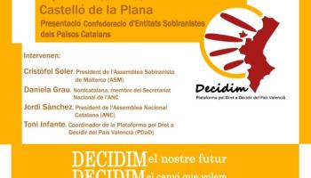 L’ASM, l’ANC i la PDaD presenten la Confederació d’Entitats Sobiranistes dels PPCC