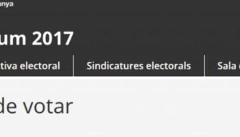 El TSJC ordena deshabilitar la web que diu on es pot votar l’1-O