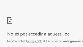 El Govern espanyol desactiva les webs del Govern i del president