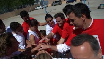 Sánchez i Pons han jugat un amistós partit de bàsquet.