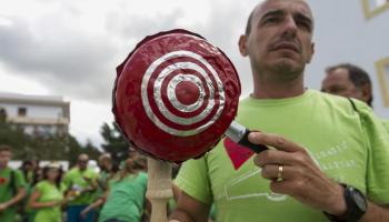 Una protesta a Eivissa.