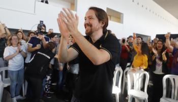 Iglesias aprofita la visita a Palma per posar d'exemple el Govern de coalició a les Balears