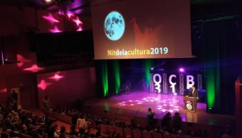 Imatge del president de l'OCB durant el seu discurs.