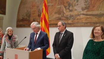 Quim Torra, davant una delegació de les Illes Balears: «L'alliberament nacional sense la unitat, és impossible»
