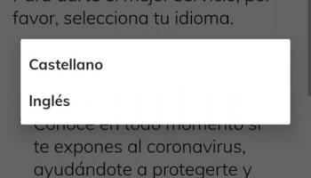 L'app oficial Radar Covid només es pot fer servir en espanyol o en anglès