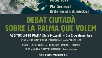 La FAAVV organitza un debat ciutadà sobre «la Palma que volem» amb la participació d'arquitectes i enginyers