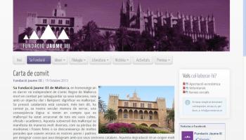 Imatge de la web de la Fundació Jaume III. 
