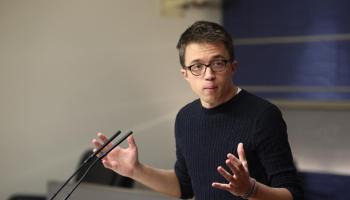 Roda de premsa d'Iñigo Errejón en el Congrés.