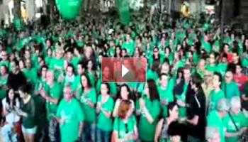 Manifestació contra la LOMQE a Palma #24O