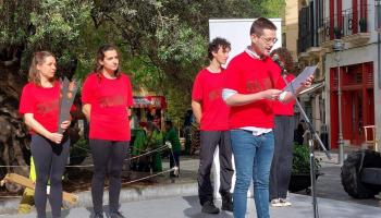 Lectura del manifest del Correllengua 2022 a Palma