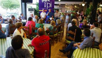 Font i Melià dugueren el pes dels parlaments en la presentació d'El Pi a Ciutat.