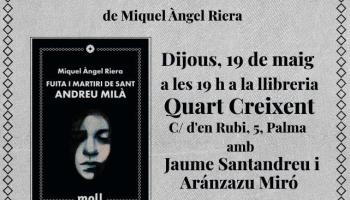 Nova Editorial Moll recupera la primera novel·la de Miquel Àngel Riera amb el pròleg i l'epíleg originals mig segle després