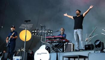 Antònia Font, durant el primer dels concerts de retorn de la banda, al Primavera Sound 2022