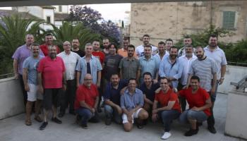 Els integrants d'aquest original cor, fotografiats fa uns mesos al seu local d'assaig