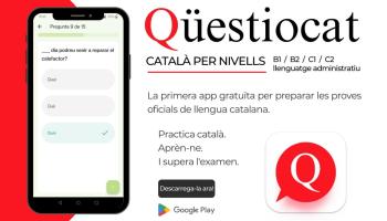Qüestiocat, l'app per a preparar les proves oficials de llengua catalana