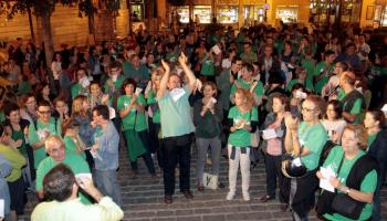 Concentració a Palma de pares. 