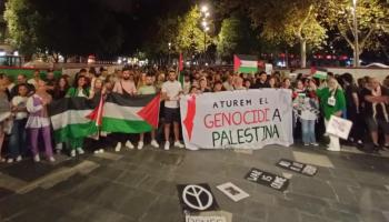 Més de 200 persones manifesten a Palma el seu suport a Palestina