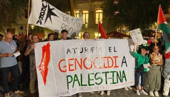 Més de 500 persones es concentren a la plaça de Cort de Palma amb el lema 'Aturem el genocidi a Palestina'