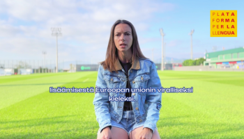 Aitana Bonmatí demana a Finlàndia que accepti el català com a llengua oficial de la UE