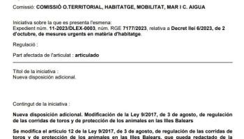 VOX intenta 'colar' que els menors puguin entrar als toros al Decret llei d'Habitatge