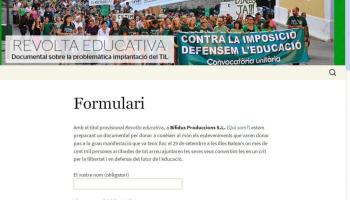 A través de la web http://www.revoltaeducativa.org/ es poden fer arribar imatges a la productora. 