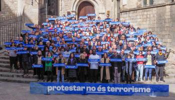 'Protestar no és terrorisme' és el lema que exigeix que s'aturi la persecució política i judicial contra Tsunami Democràtic