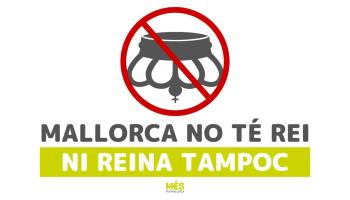 Imatge de la campanya de la formació ecosobiranista en contra de la monarquia.